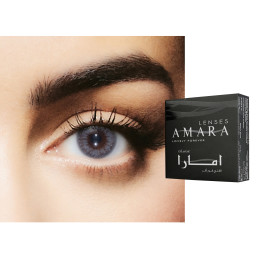 Amara Monthly Color Contact Lenses in Metal Gray – Product Photo 1