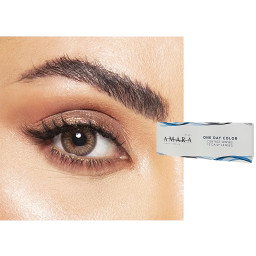 Amara 1-Day Color Contact Lenses - Modern Gray in Modern Gray – Product Photo 1