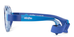 Mira Flex Kids Oval Eyeglasses in Blue – Product Photo 3