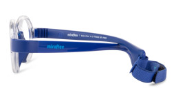 Mira Flex Logo Kids Oval Eyeglasses in Clear – Product Photo 3