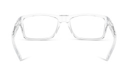 Shop Oakley Wide Rectangle Eyeglasses in Polished Clear online.