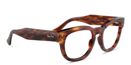 Ray-Ban Unisex Square Eyeglasses in Striped Havana – Product Photo 4