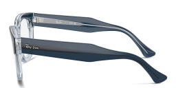 Ray-Ban Mega Hawkeye Unisex Square Eyeglasses in Blue – Product Photo 3