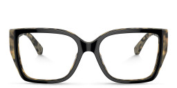 Michael Kors Castello Square Eyeglasses in Black – Product Photo 1