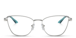 Armani Exchange A|X Logo Cat-Eye Eyeglasses in Silver – Product Photo 1
