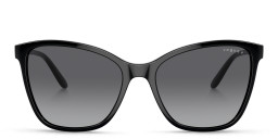 Vogue Eyewear Logo-Print Cat-Eye Sunglasses in Black – Product Photo 1