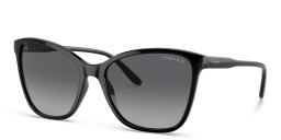Vogue Eyewear Logo-Print Cat-Eye Sunglasses in Black – Product Photo 2