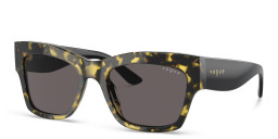 Shop Vogue Eyewear Square Sunglasses in Yellow online.