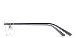 TRICE Logo Rimless Rectangle Eyeglasses in Gunmetal – Product Photo 3