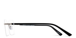 TRICE Logo Rimless Rectangle Eyeglasses in Silver – Product Photo 3