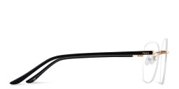 Shop TRICE Logo Rimless Square Eyeglasses in Gold online.