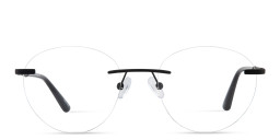 TRICE Logo Rimless Round Eyeglasses in Black – Product Photo 1