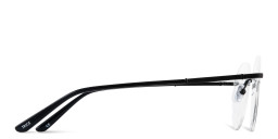 Shop TRICE Logo Rimless Round Eyeglasses in Black online.