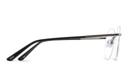 Shop TRICE Logo Rimless Round Eyeglasses in Gunmetal online.