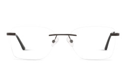TRICE Logo Rimless Square Eyeglasses in Gunmetal – Product Photo 1