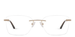 TRICE Logo Rimless Square Eyeglasses in Gold – Product Photo 2