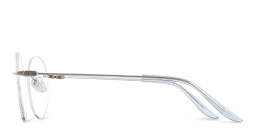 TRICE Logo Rimless Round Eyeglasses in Silver – Product Photo 3