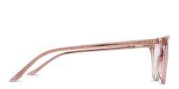 TRICE Logo Cat-Eye Eyeglasses in Transparent Light Pink – Product Photo 4