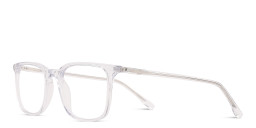 Shop TRICE Logo Unisex Square Eyeglasses in Crystal online.