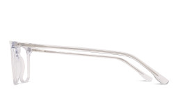 Shop TRICE Logo Unisex Square Eyeglasses in Crystal online.