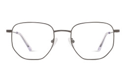 TRICE Logo Unisex Irregular Eyeglasses in Gunmetal – Product Photo 1