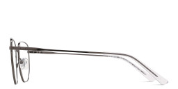 TRICE Logo Unisex Irregular Eyeglasses in Gunmetal – Product Photo 3