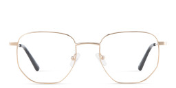 TRICE Logo Unisex Irregular Eyeglasses in Gold – Product Photo 3