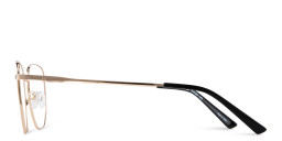 TRICE Logo Unisex Irregular Eyeglasses in Gold – Product Photo 3