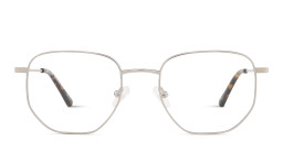 TRICE Logo Unisex Irregular Eyeglasses in Silver – Product Photo 4