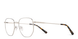 TRICE Logo Unisex Irregular Eyeglasses in Silver – Product Photo 2