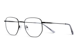 TRICE Logo Unisex Irregular Eyeglasses in Black – Product Photo 2