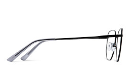 TRICE Logo Unisex Irregular Eyeglasses in Black – Product Photo 4