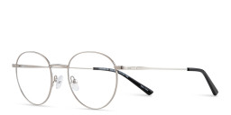 TRICE Logo Unisex Round Eyeglasses in Silver – Product Photo 2