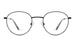 TRICE Logo Unisex Round Eyeglasses in Black – Product Photo 1