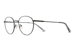 TRICE Logo Unisex Round Eyeglasses in Black – Product Photo 2