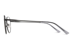 TRICE Logo Unisex Round Eyeglasses in Black – Product Photo 3