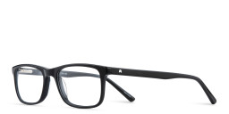 Shop TRICE Logo Rectangle Eyeglasses in Black online.