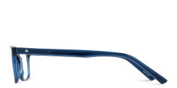 Shop TRICE Logo Rectangle Eyeglasses in Transparent Blue online.