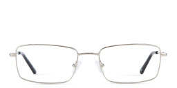 TRICE Logo Rectangle Eyeglasses in Silver – Product Photo 1