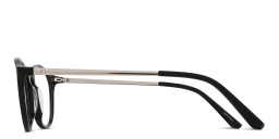 TRICE Logo Round Eyeglasses in Black – Product Photo 3