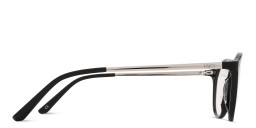 TRICE Logo Round Eyeglasses in Black – Product Photo 4