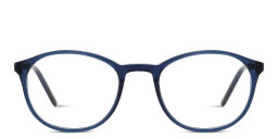 TRICE Logo Round Eyeglasses in Blue – Product Photo 1