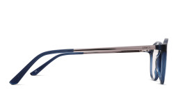 TRICE Logo Round Eyeglasses in Blue – Product Photo 4