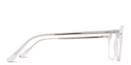 TRICE Logo Round Eyeglasses in Clear – Product Photo 4