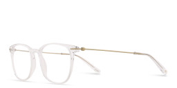 TRICE Logo Square Eyeglasses in Clear – Product Photo 2