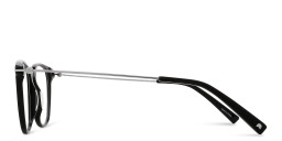 TRICE Logo Square Eyeglasses in Black – Product Photo 3