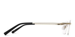 TRICE Logo Rimless Rectangle Eyeglasses in Gold – Product Photo 4