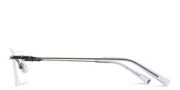 TRICE Logo Rimless Rectangle Eyeglasses in Gunmetal – Product Photo 3