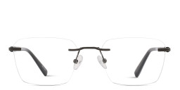 TRICE Logo Rimless Square Eyeglasses in Gunmetal – Product Photo 1