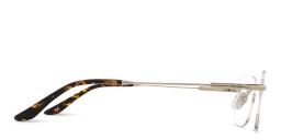 Shop TRICE Logo Rimless Rectangle Eyeglasses in Light Gold online.